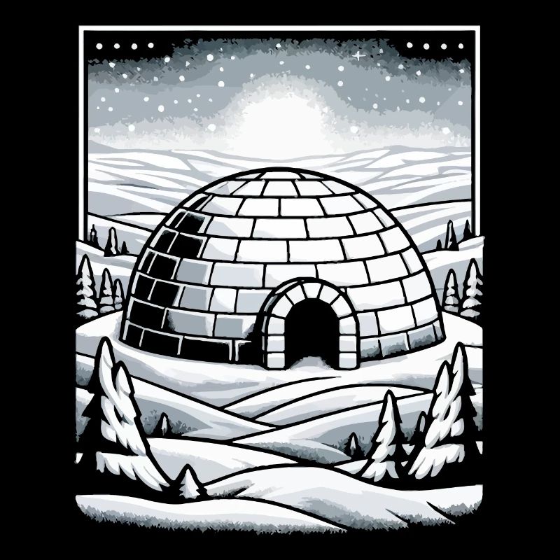 Iglu Eisschnee-Flocke Winter