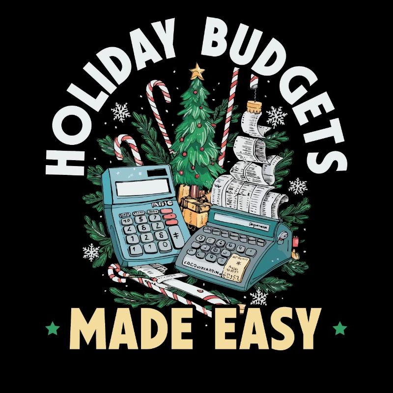 Père Noël comptable de Noël drôle