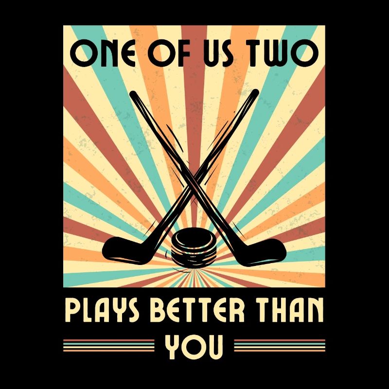 Einer Von Uns Beiden Spielt Besser Eishockey