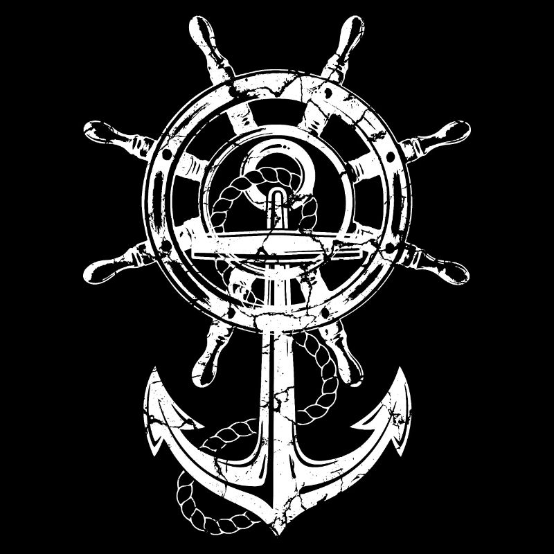 Anchor &oar seafaring sailor captain