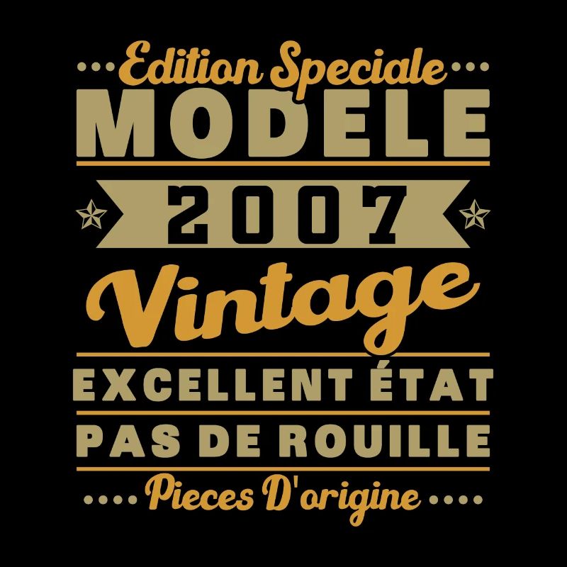 2007 Retro Vintage Modulo Regalo di Compleanno