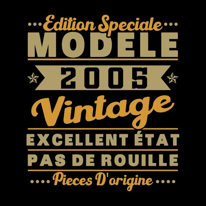 2005 Vintage Retro Modulo Regalo di Compleanno