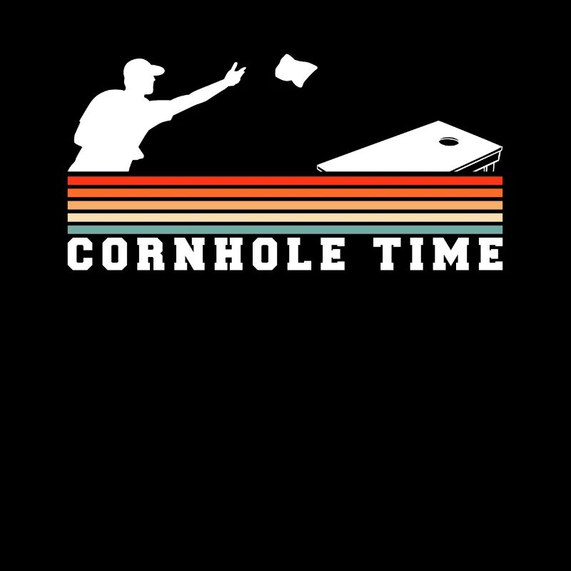 Cornhole Time Vintage Retro Gift
