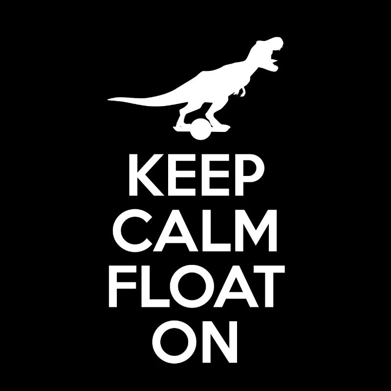 Keep Calm Float On Shirt Dinosaur