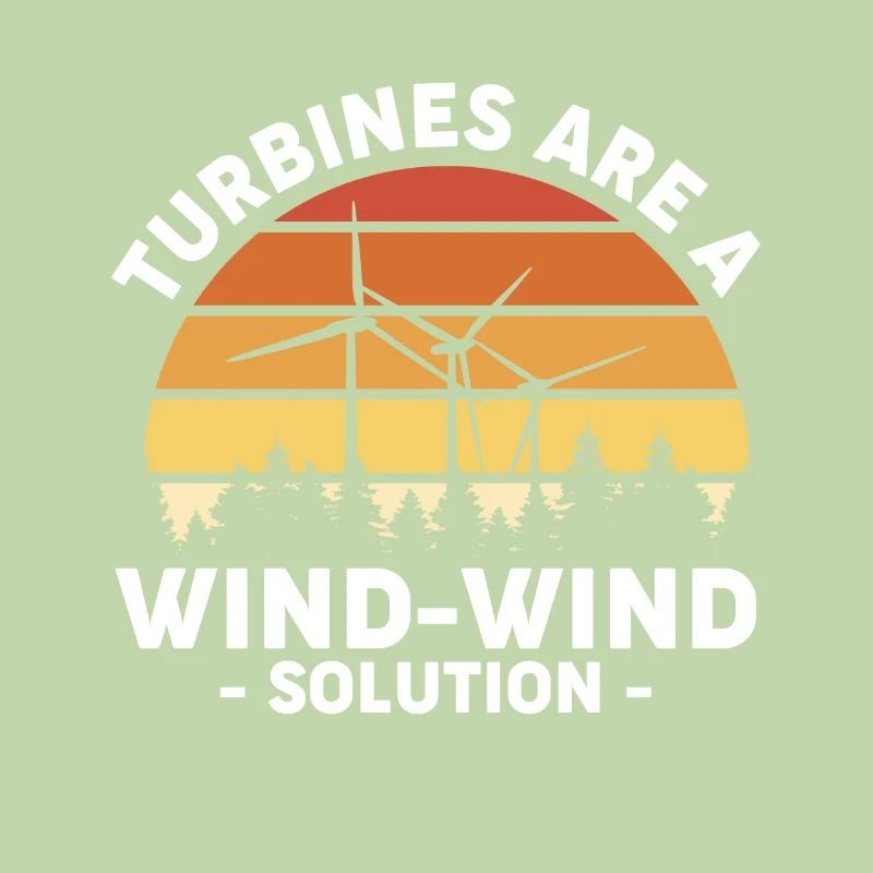 Les turbines sont une chemise de solution éolienne