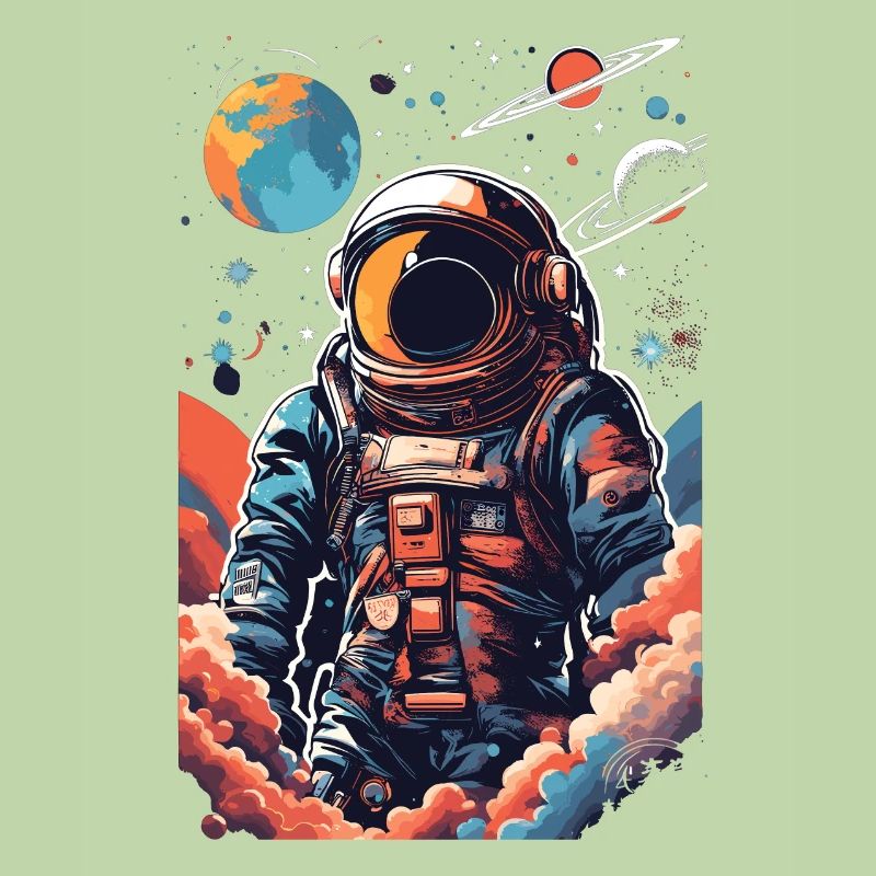 Astronaute cool dans l’espace