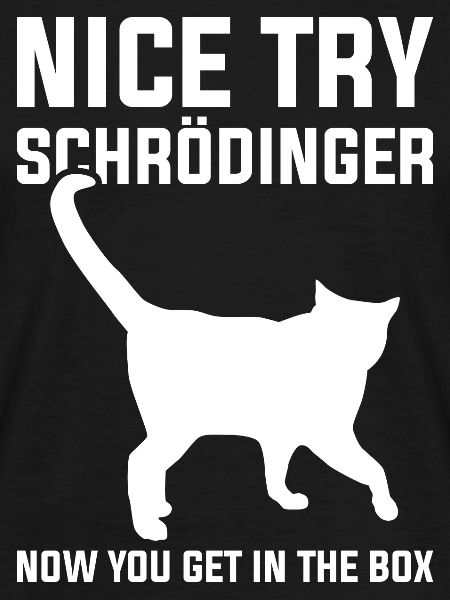 Physicist joke Schrödinger's cat