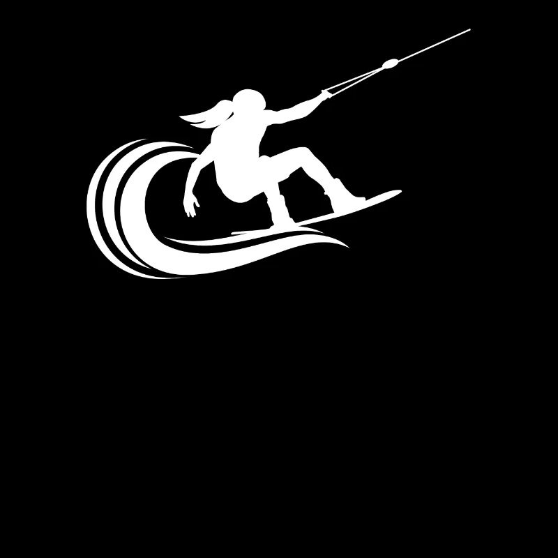Mädchen Wakeboarding T-Shirt Geschenk