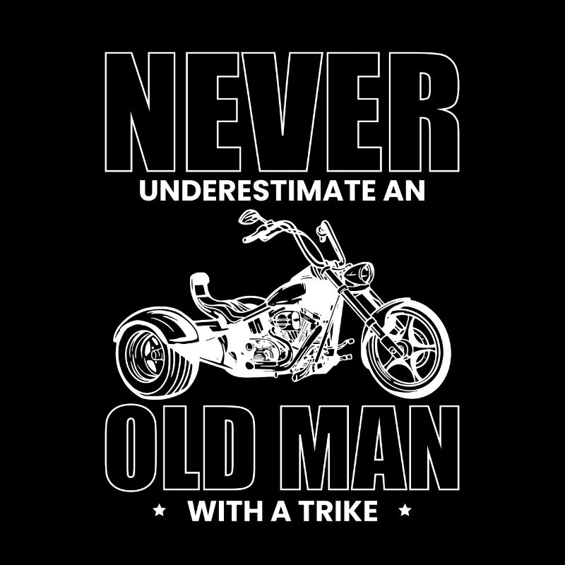 Never Understimate An Old Man Motorcycle
