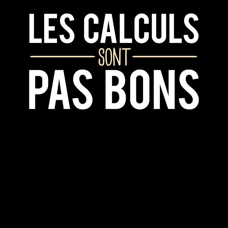 Les calculs sont pas bons expression humour