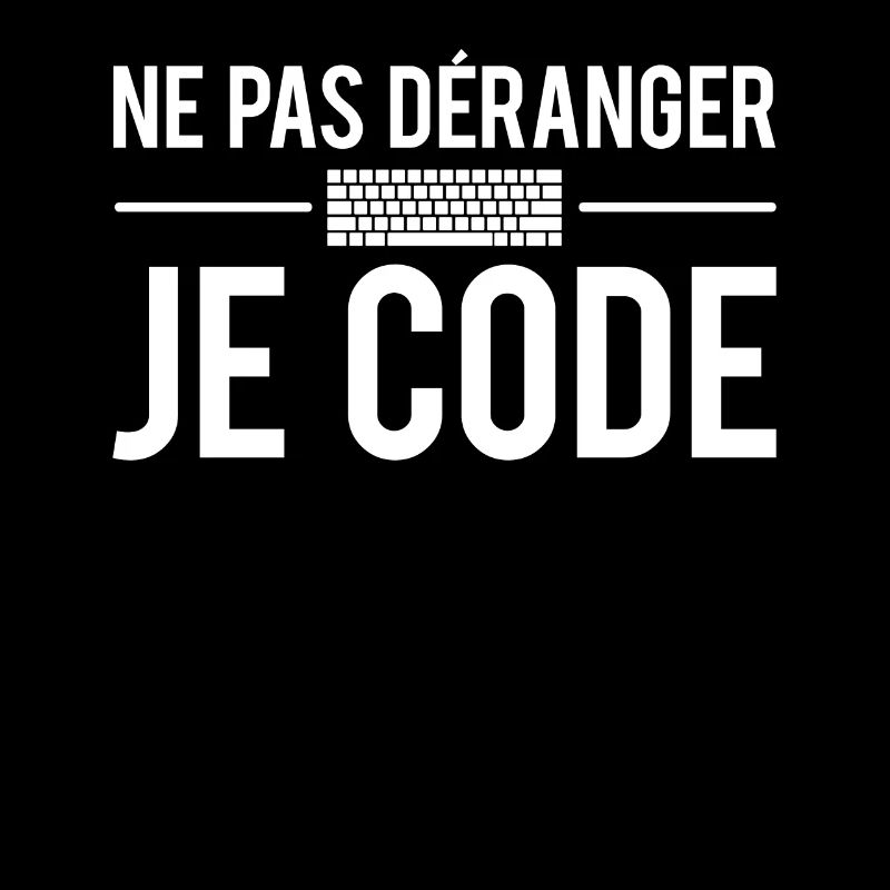 Ne pas déranger je code développeur informatique