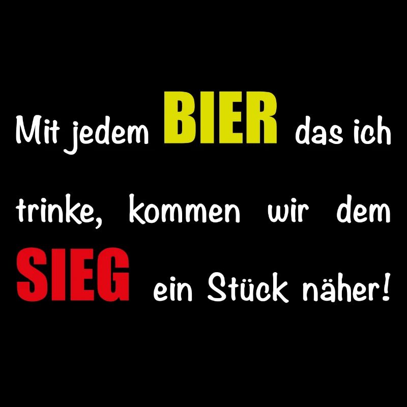 Mit jedem Bier - schwarz