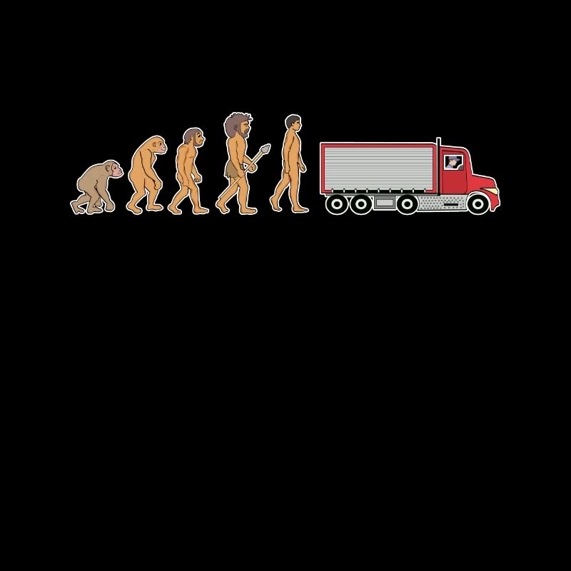 Drôle de chauffeur de camion Évolution de la
