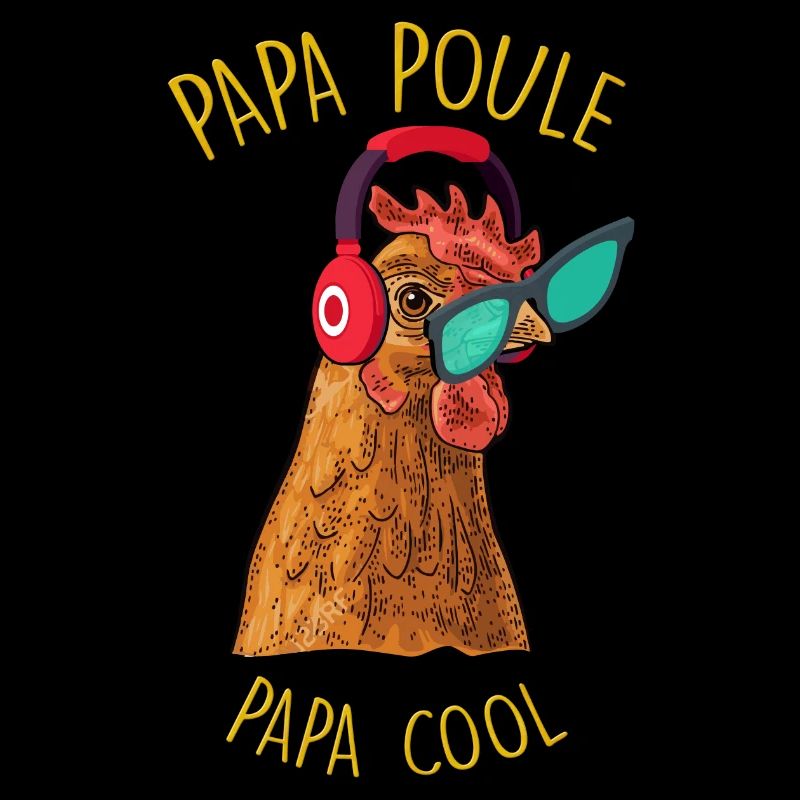 Papa Hühner Cool Geschenk Mann