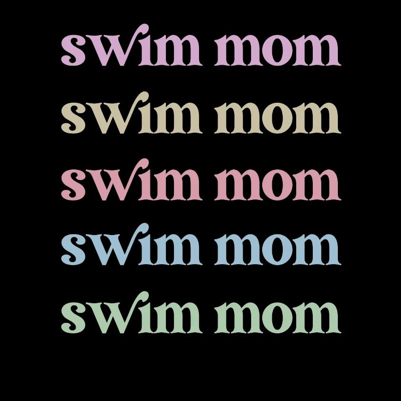 Fière maman nageuse Maman nageuse Maman