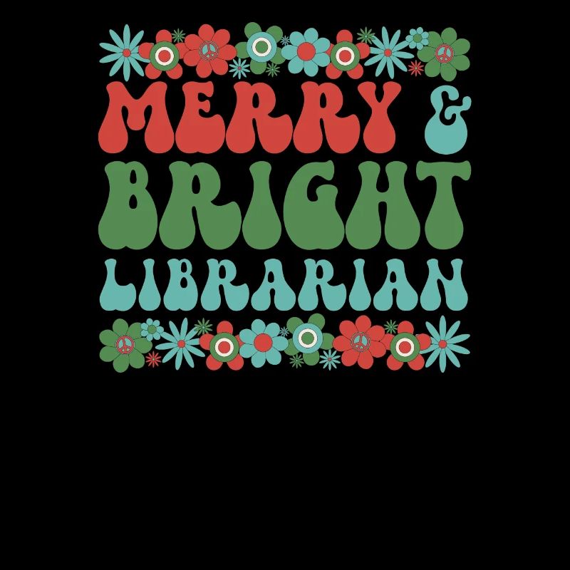 School Librarian Christmas Library Worker Xmas