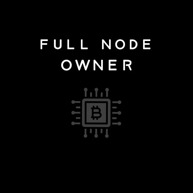 Full node owner Bitcoin cryptocurrency Hodl