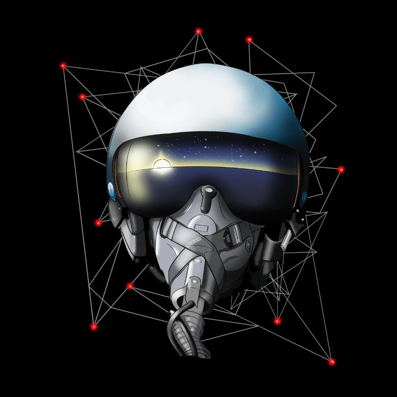 Pilotenhelm Kampfjet Pilot Helmet