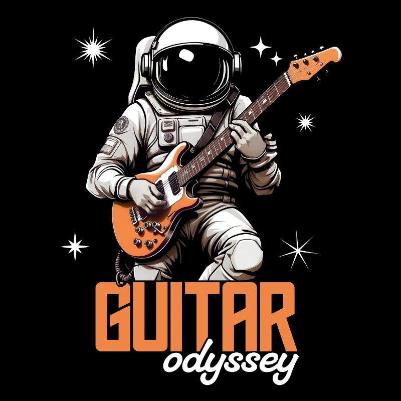 Astronaute Guitariste Odyssée de guitare