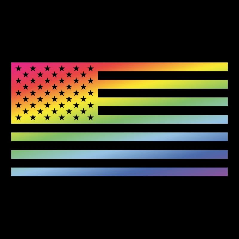 Stars And Stripes / Regenbogenfahne (Amerika)
