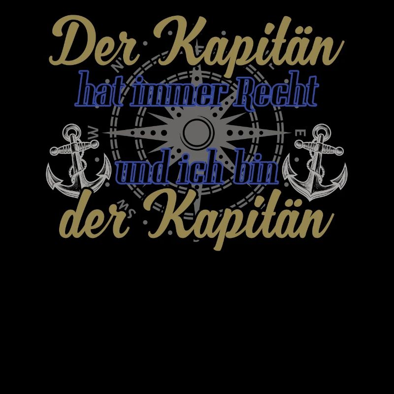 Kapitän Boot Motorboot lustiger Spruch
