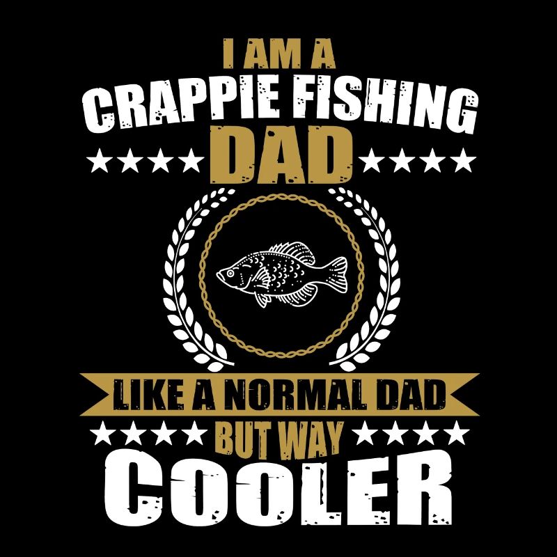 Funny Crappie Angler Papa