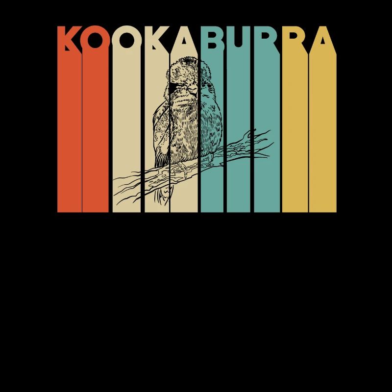 RetrO Kookaburra Vogel