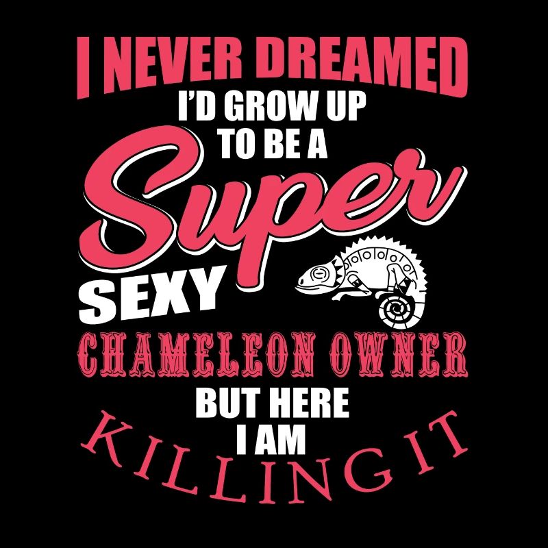 Funny Chameleon Design