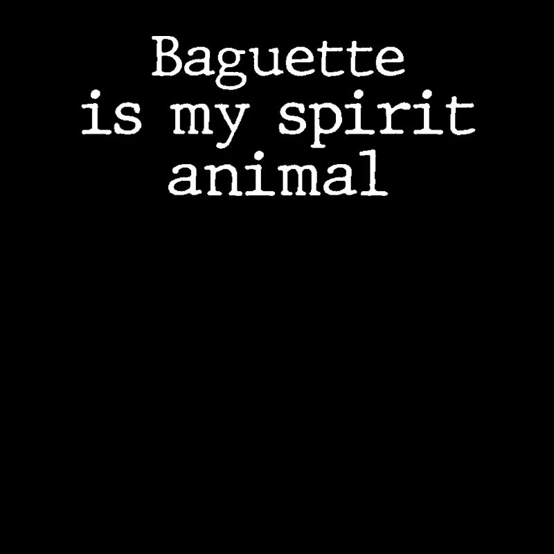 Lustiger Baguette Spruch