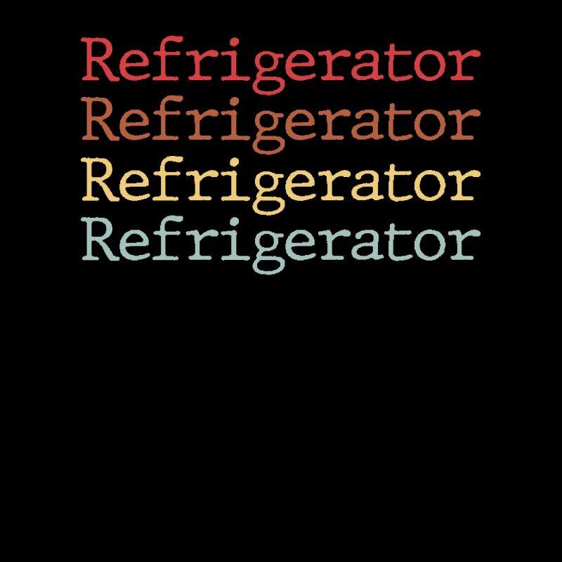 Refrigerator lettering