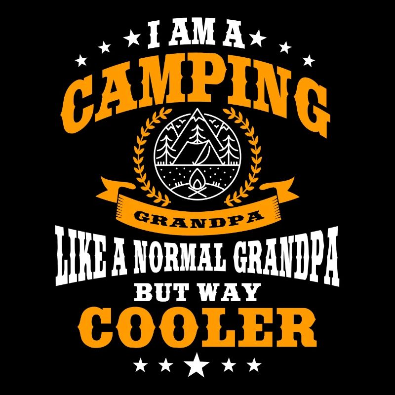 Lustiger Camping Opa