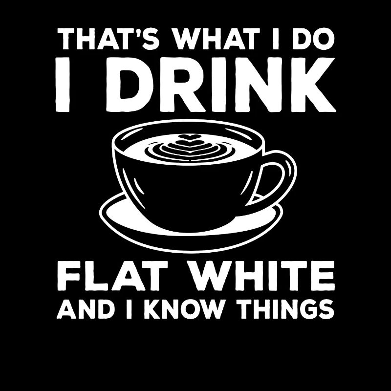 Cadeau de café blanc plat