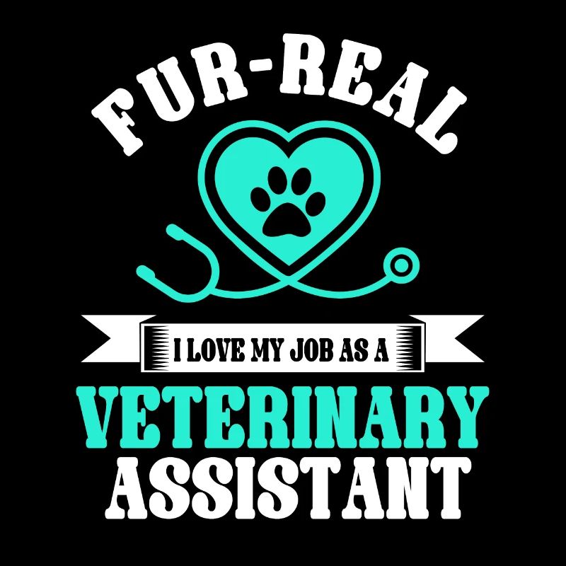 Veterinarian assistant saying