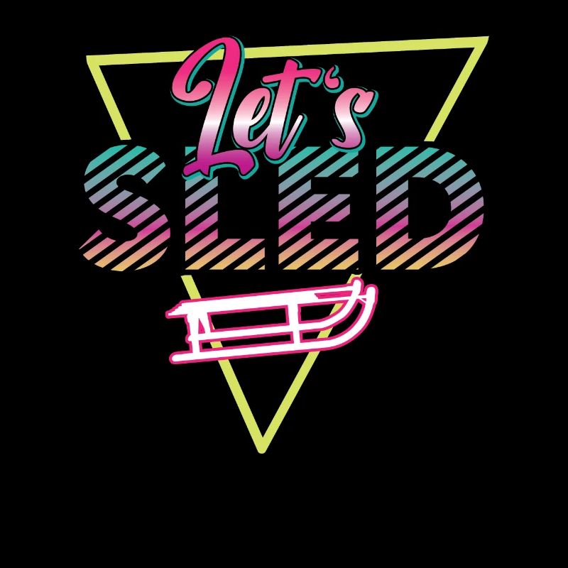 80s Let's Sled Retro Sled Outfit