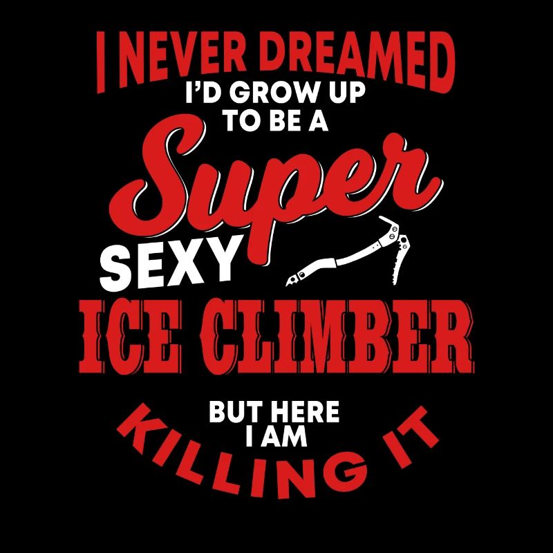 Lustige Eiskletterer Shirt