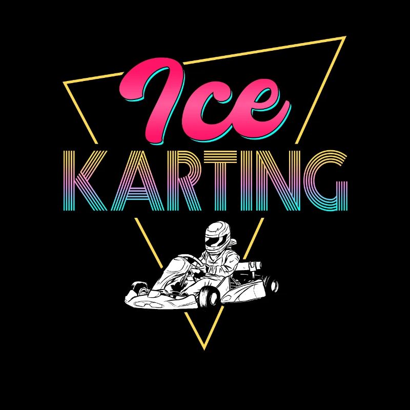 80er Jahre Retro Eiskart Design