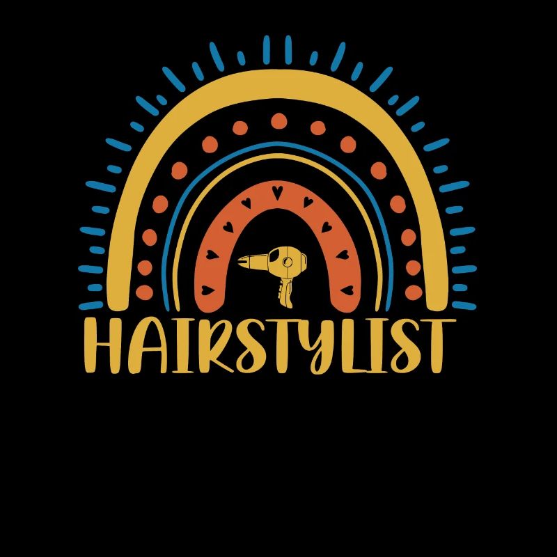 Hairstylist Boho Rainbow Design