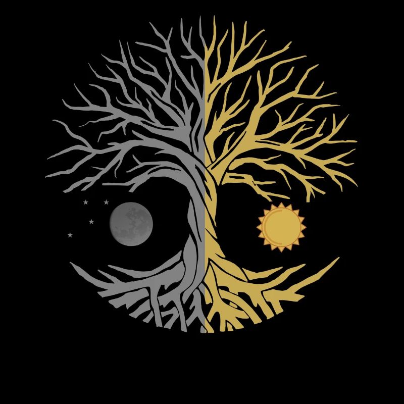Phases de l’arbre Vibe symbole de la Lune