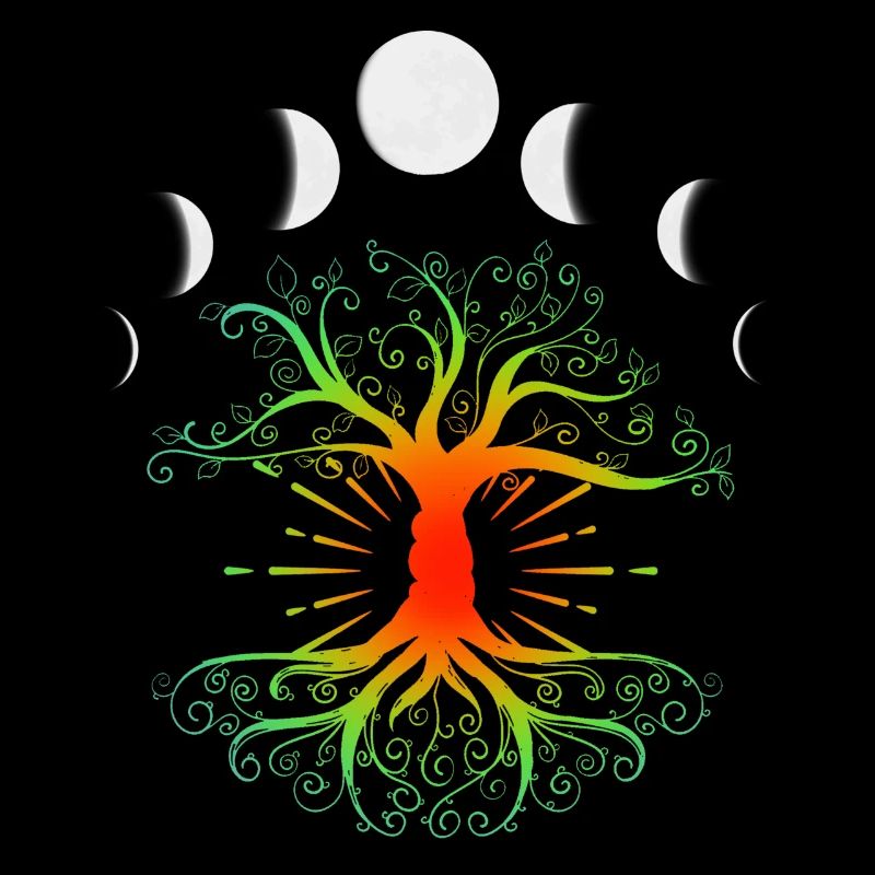 Phases de l’arbre Vibe symbole de la Lune