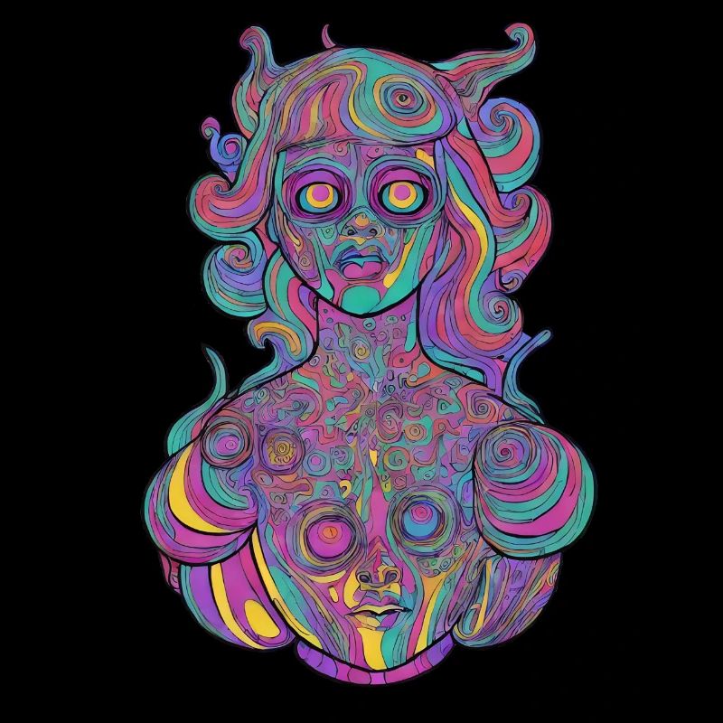 Fille psychédélique