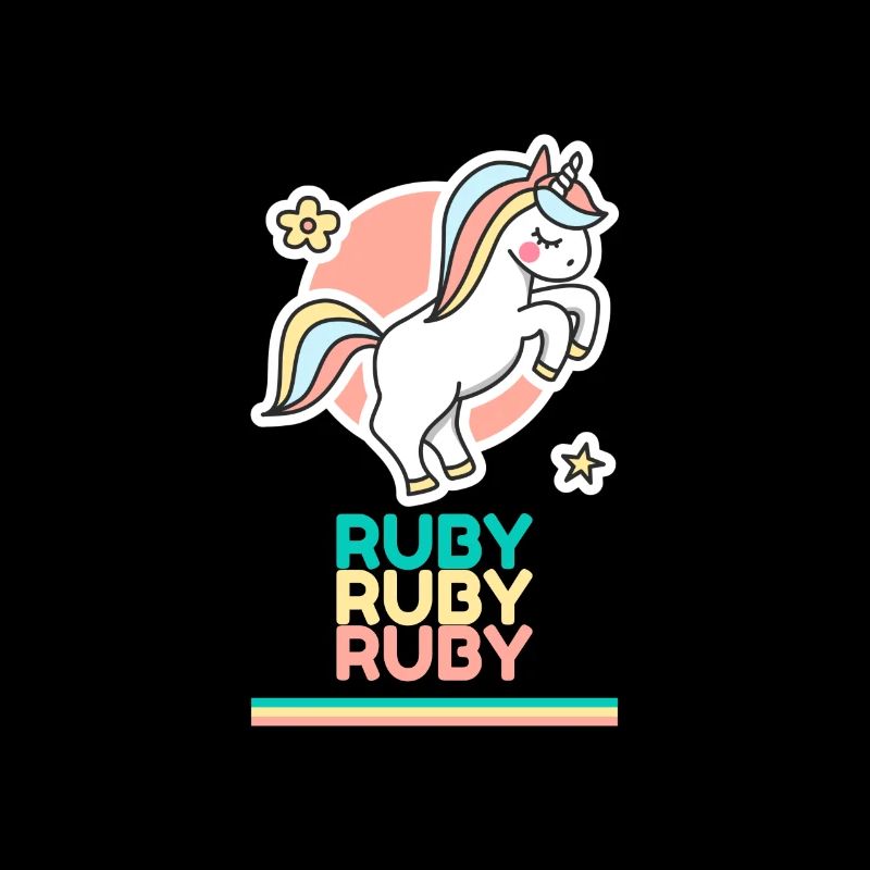 Ruby First Name Name Gift Sweet Unicorn