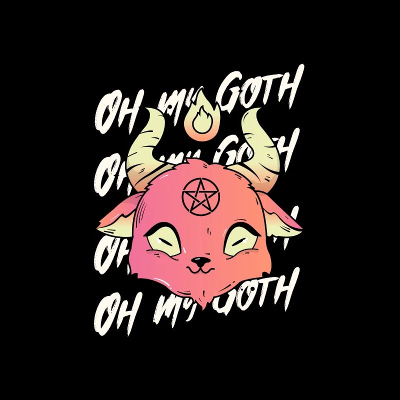Pastellfarbene Goth-Ästhetik Oh My Goth
