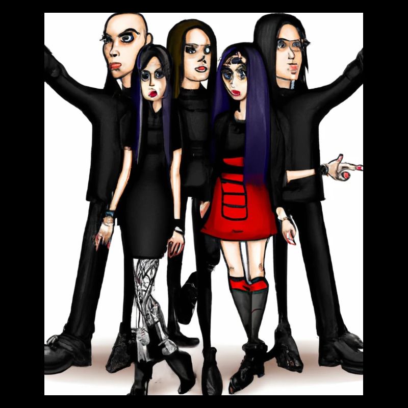 Corporate Goth Gothic Clique Freunde