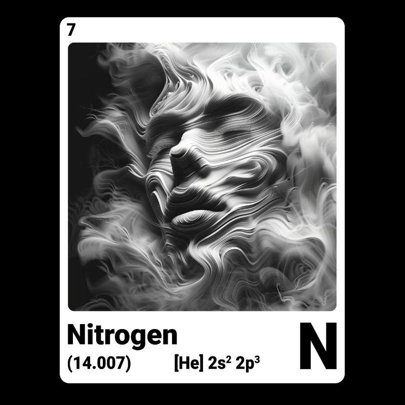 Periodic Table Element Nitrogen (N) 7