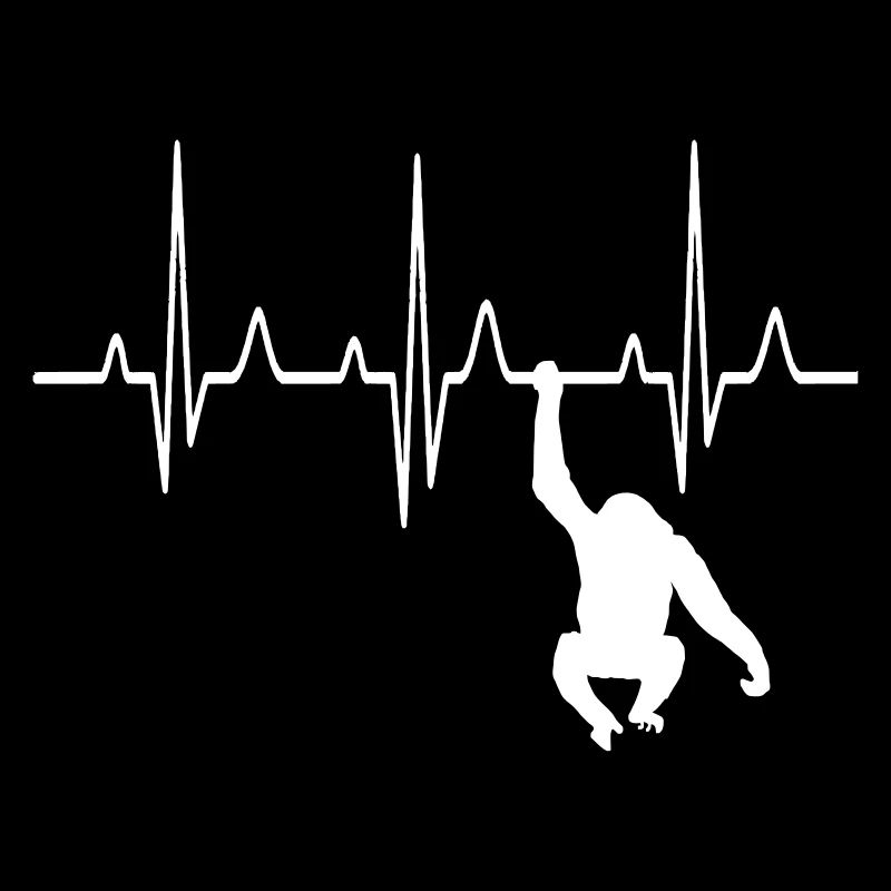 Battement de coeur / ECG / Singe - idée de cadeau