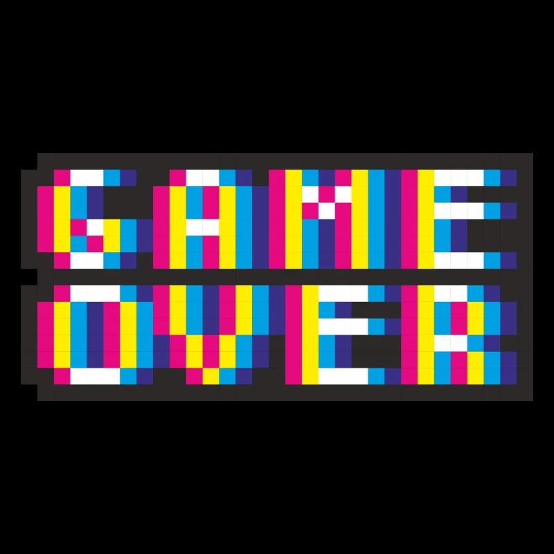 Pixelart No. 20 (Game Over) - bunt/colour