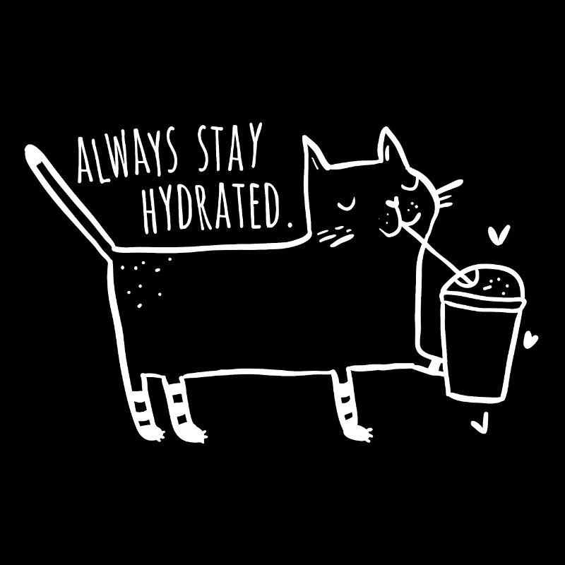 Always stay hydrated - Cat