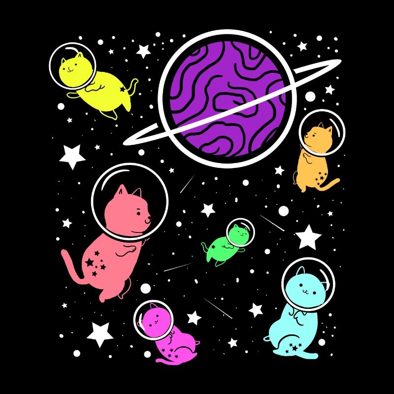 Chats dans l’espace Astronautes Chat