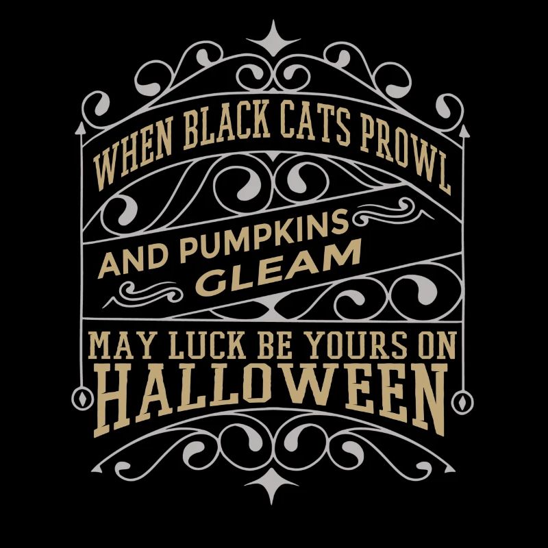 Halloween Saying When Black Cats Prowl