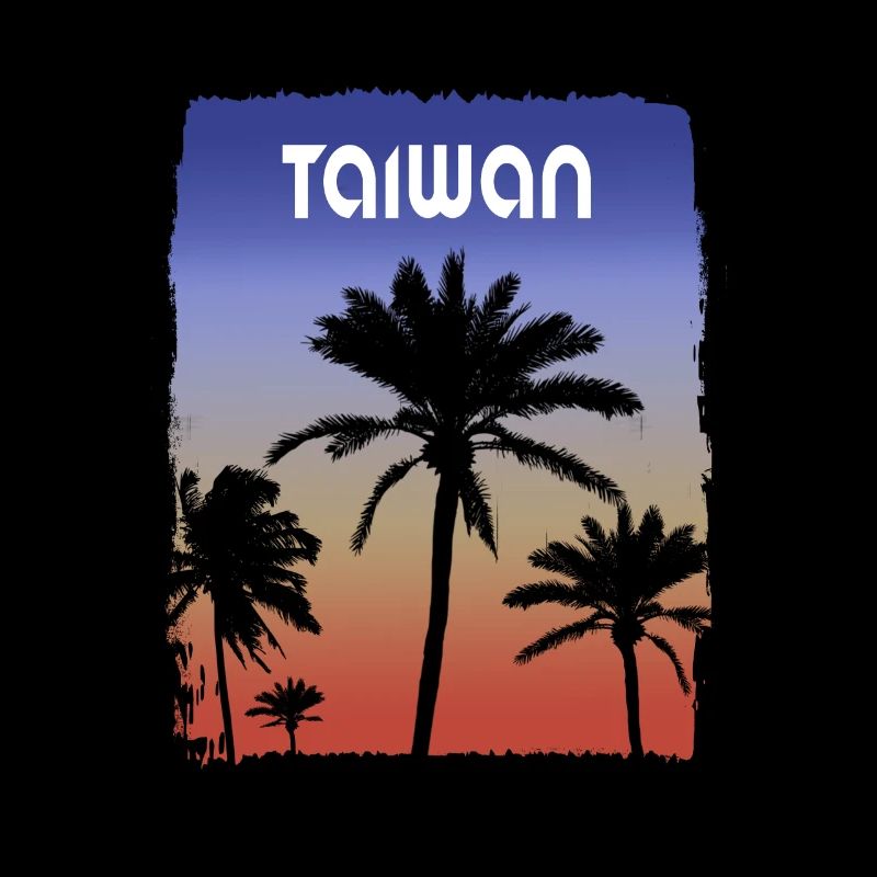 Taïwan coucher de soleil vacances souvenir palmier